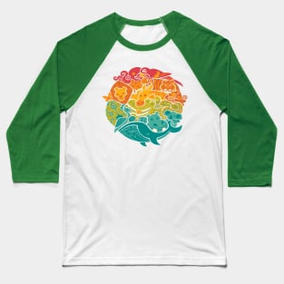 Animal Rainbow Baseball T-Shirt